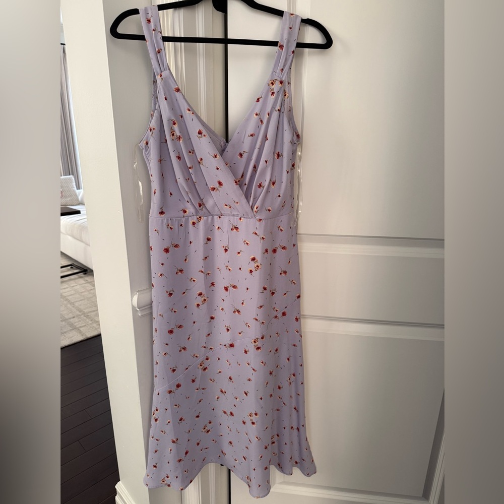 Floral Lavender midi dress